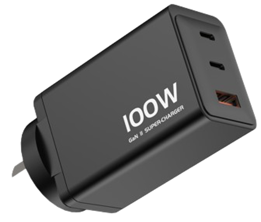 Kogan 100W GaN Fast Charger with Dual USBC Port (KACHGNPD10A